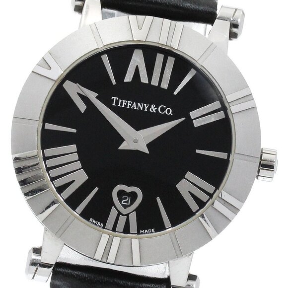 TIFFANY&Co. Atlas Dome Z1300.11.11A10A71A black Dial Quartz Ladies Watch - Picture 10 of 11